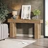 Mesa consola Tribesigns de 63 pulgadas, mesa rectangular de madera para sofá detrás del sillón, mesa de entrada estilo rústico para recibidor, pasillo, sala (Natural) 6