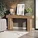 Tribesigns 63-Inch Long Console Table, Wooden Rectangular Sofa Table Behind The Couch, Farmhouse Entryway Table for Entrance, Hallway, Living Room (Natural)