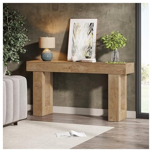 Tribesigns 63-Inch Farmhouse Console Table