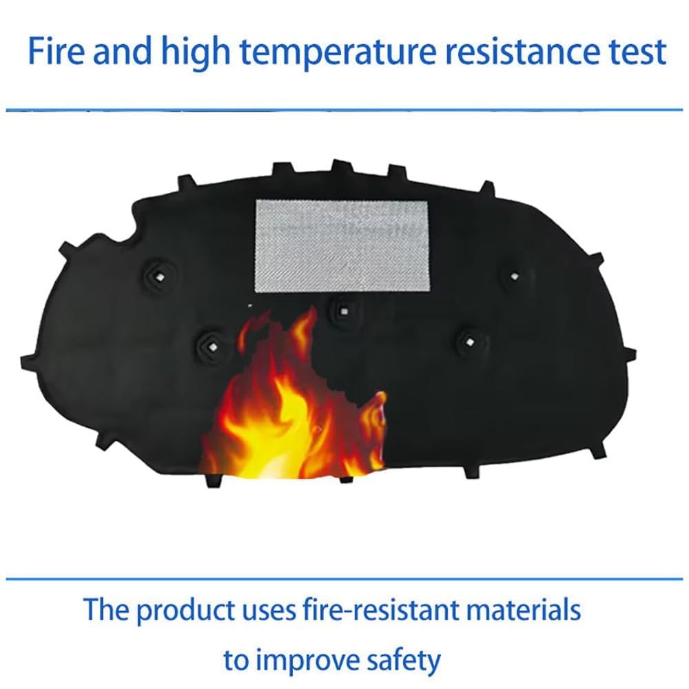 Cotone Isolante Acustico per Cofano Anteriore Auto per Golf 6 2010-2015,Isolamento del Cofano del Cofano, Isolamento Acustico del vano Motore