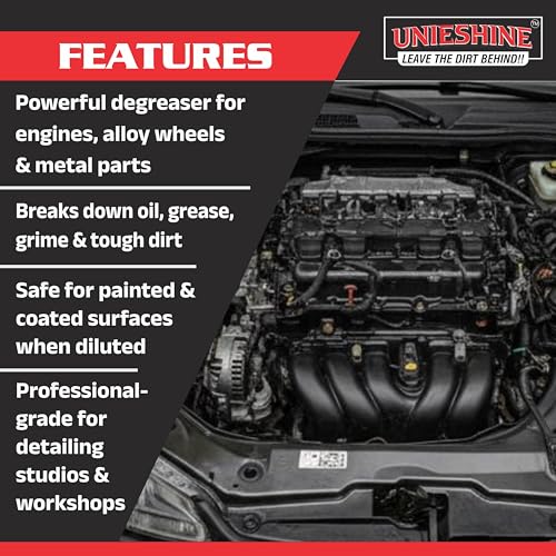 Image of Heavy Duty Degreaser for Car & Bike Engine Parts - Oil, Grease & Grime Remover, Fast-Acting Multi-Surface Cleaner (500mL Ready to Use)