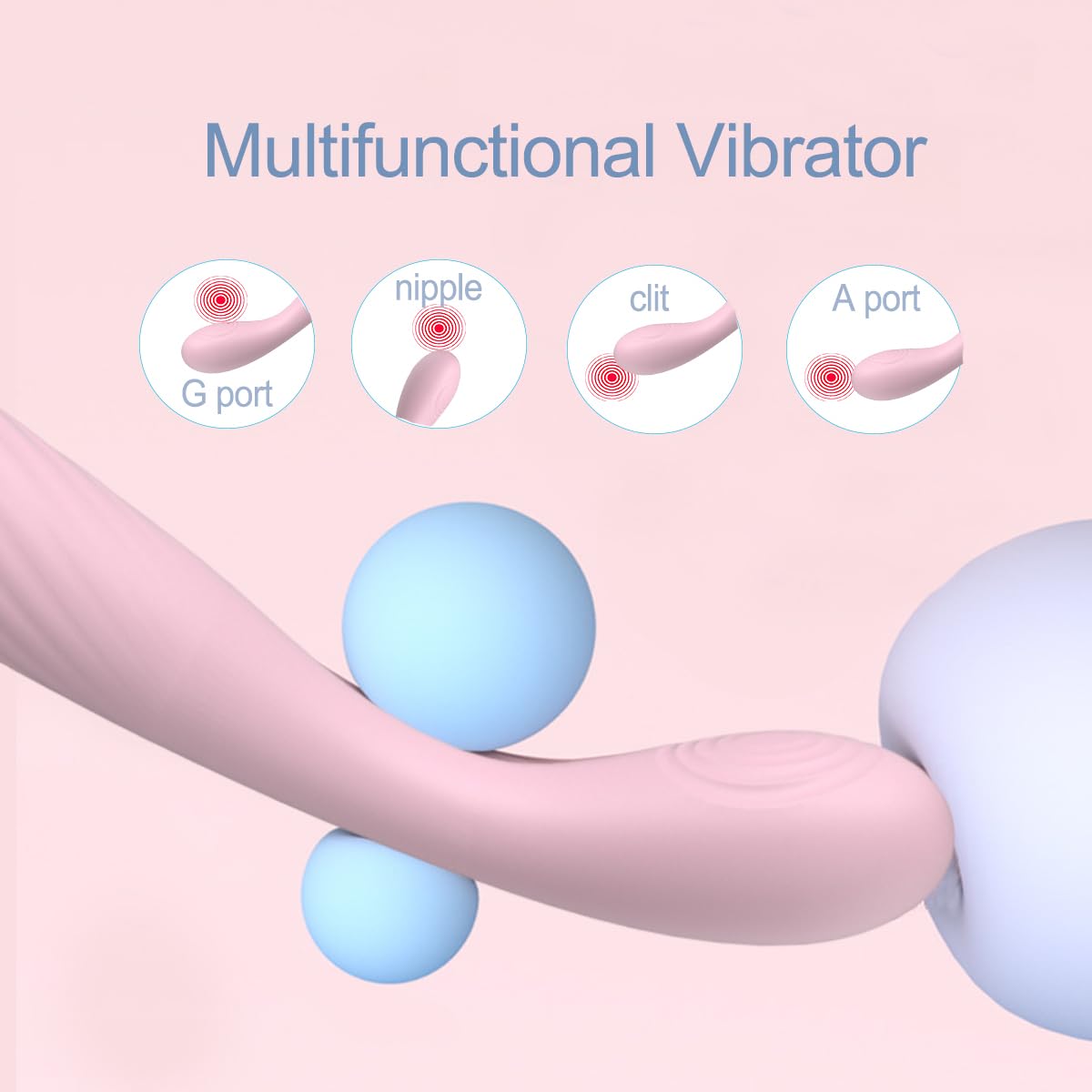 Giocattoli sessuali per adulti per donne, vibratore G Spot con 10 potenti vibratori e funzione riscaldata, vibratori a proiettile del dito tette del clitoride stimolazione anale ricaricabile