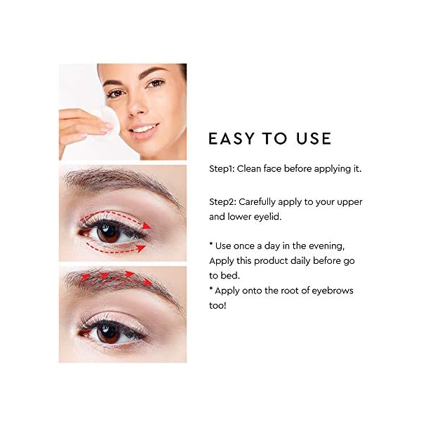 Natural-Eyelash-Growth-Serum-and-Brow-Enhancer-to-Grow-Thicker-Longer-Lashes-for-Long-Luscious-Lashes-and-Eyebrows3ml Advanced Eyelash Serum for Thicker, Longer Eyelashes and Eyebrows - Grow Luscious Lashes with Brow Enhancer (3mL)