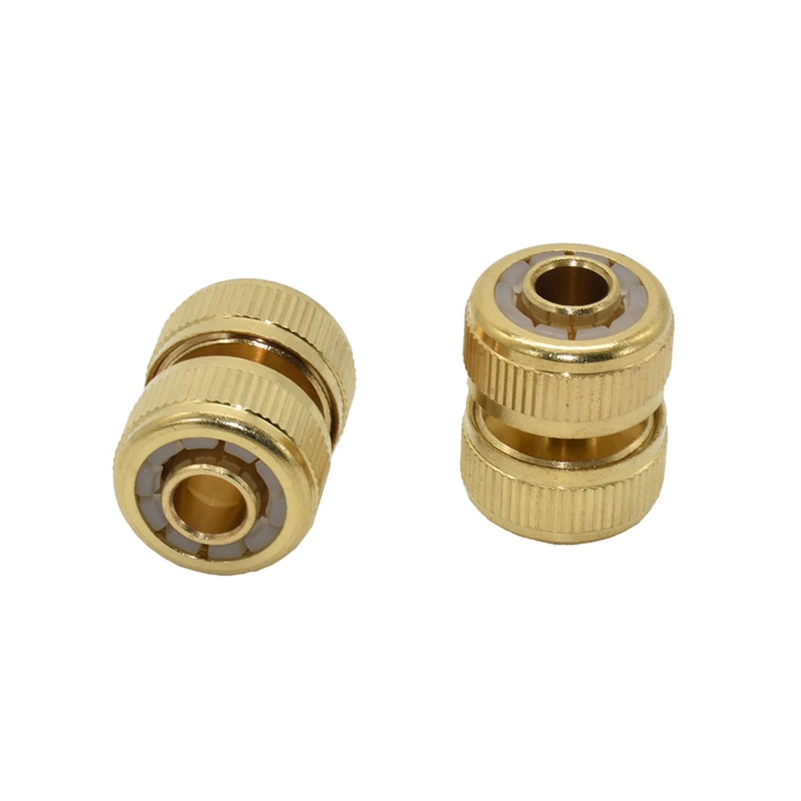 Adaptador de conector de manguera Conector rápido de la manguera de latón 1/2 Reparación de manguera 1/2 Conector de reparación Accesorios de pistola de agua Conector de cobre Jardín 16mm 5pcs