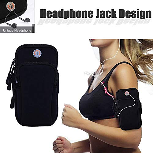 Movoyee 4334970805 Phone Holder For Running Armband Iphone 15 14 13 12 11 Pro Max Xs Xr X 8 7 6 Plus Se Mini Galaxy Ultra Edge S24 S23 S22 S21 S20 Note 20 10 Pouch Bag,Arm Band Sleeve Fit Sport Gym Hiking-Black thumb #5