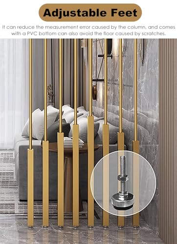 Paravent de séparation réglable sans perçage pour salle de bain, salle de bain, entrée, intimité, assemblage facile, moderne