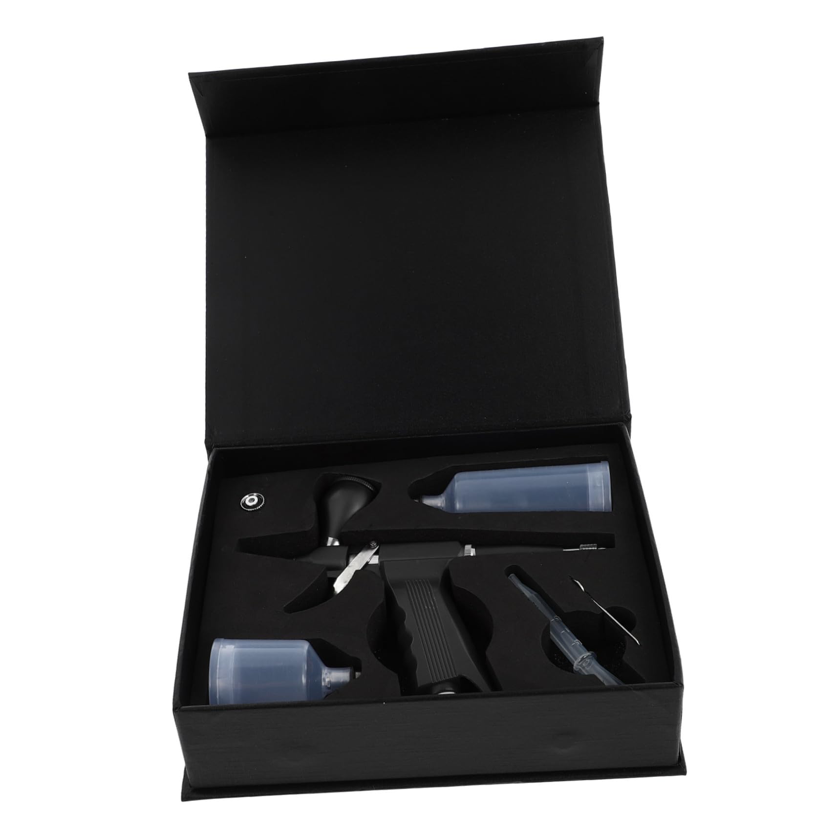SOLUSTRE Kit Aerografo Portatile per Nail Art e Pittura su Modelli – Penna Spray Coppetta Staccabile, Pressione Stabile, per Decorazione Torte e Disegni Corpo