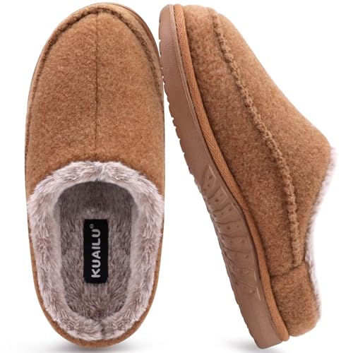 Image of KuaiLu Mens Clog Slippers with Comfy Arch Support Orthotic Plantar