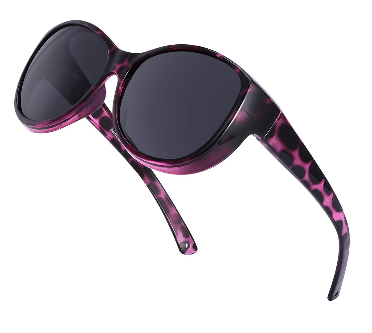 Br'Guras Polarized Oversized Wrap Around Shield Sunglasses Fit Over Sunglasses for Woman Man