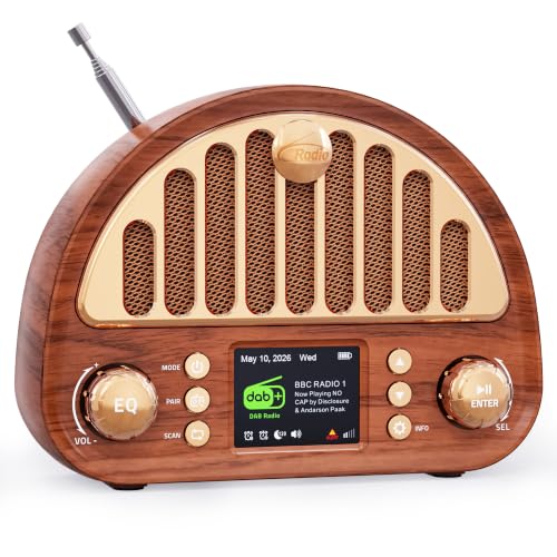ROCAM Radio Vintage Portable Dab+/Dab/FM...