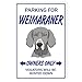 Weimaraner Autocollants de stationnement pour animaux de compagnie 8 x 30,5 cm