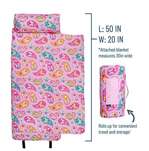 Image of Wildkin Kids Original Nap Mat - Cozy Kids Sleep Mat with Pillow, ideal for School & Travel
