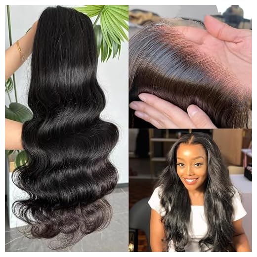Invisible Real HD Lace Swiss 13X6 Closure Lace Front Wig Virgin Human Hair Wigs Natural Black Color Body Wave Style with Pre Plucked Hailine with Baby Hair and Bleached Knots for Black Women by Aorbige ( 13X6 Swiss Lace 150% Density, 20Inch)