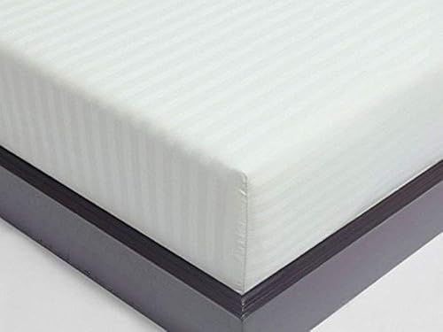 Miniatura 1 de Sábana bajera ajustable de 1 pieza 100% algodón egipcio, lujosa y suave, 600 hilos, sensación egipcia, bolsillo profundo de hasta 16 pulgadas,