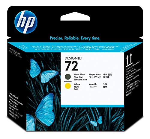 HP 2x 9384 A, C9384A / 72, NO 72, Nr 72 Originale Inchiostro Nero, Giallo