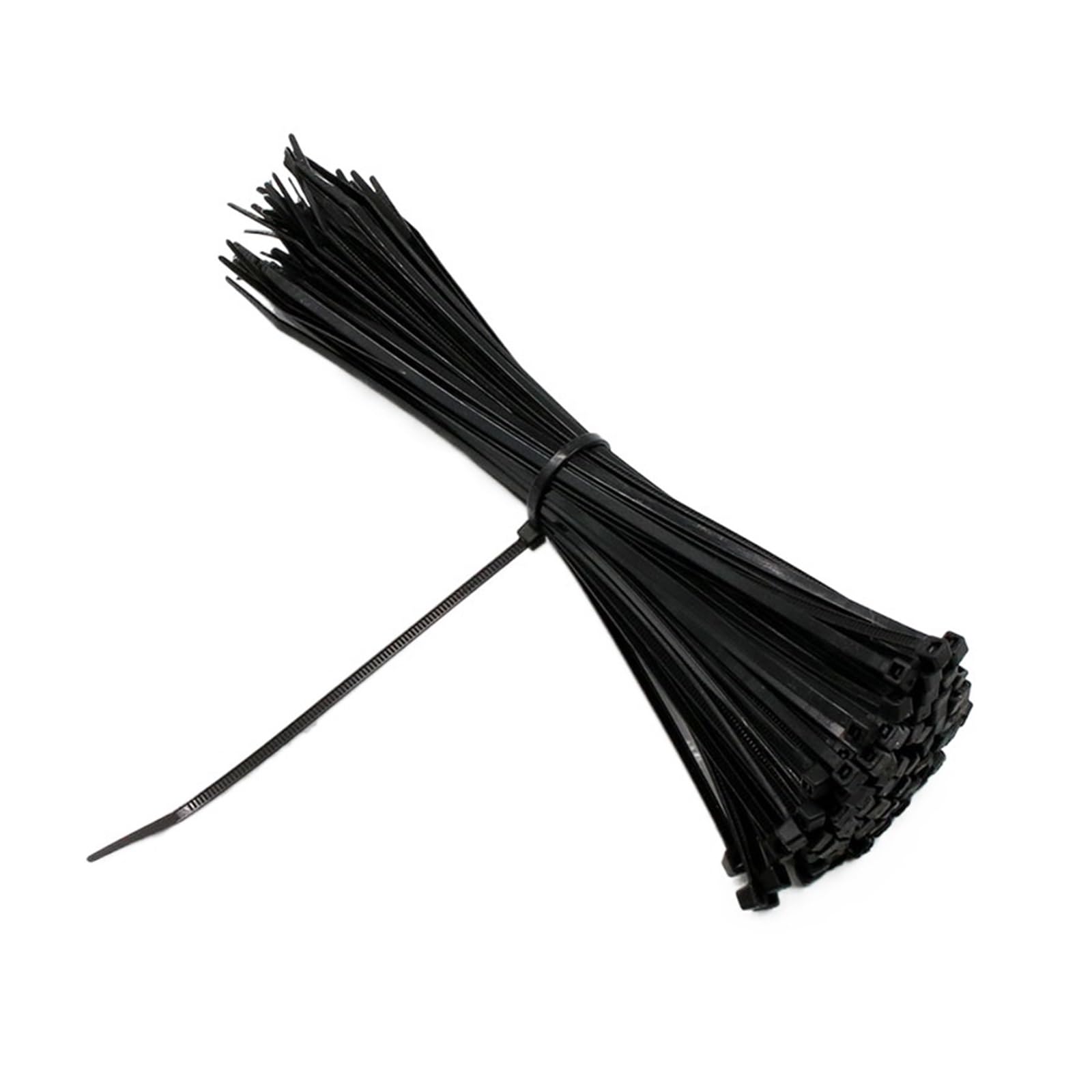 Sepkus 100PCS 3 X 60/80/100/120/150/200 mm Blanco Negro Leche Cable Bridas con Cremallera Bridas de Nailon autoblocantes (Color: Blanco, Tamaño: 3 x 200 mm) (Blanco 3 x 150 mm)
