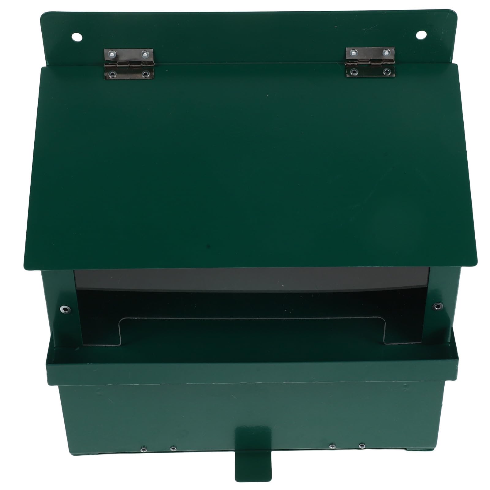 Hemobllo Distributore Verde e Scoiattoli in Giardino Metallo da Grande Capacità, Struttura Tetto Superiore Base Pesante, Protezione Intemperie e Facile Ricarica, per Famiglie
