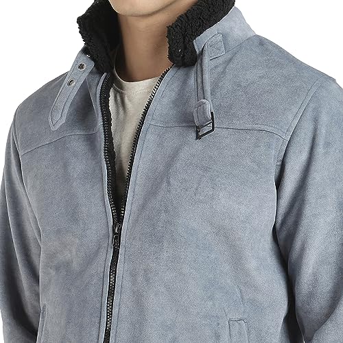 Image of CAHOOT Men's Jacket For Casual Wear | Hooded Neck | Zipper Closure | Long Sleeve | Regular Fit | Polyester Jacket Crafted With Comfort Fit For Everyday Wear