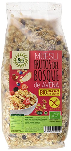Sol Natural Muesli Avena Con Frutos Del Bosque Sin Gluten, 425 Gr