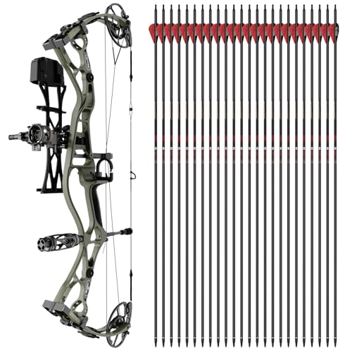 Sanlida Dragon 10 Compound Bow Kit & Carbon Arrows (24 pcs)