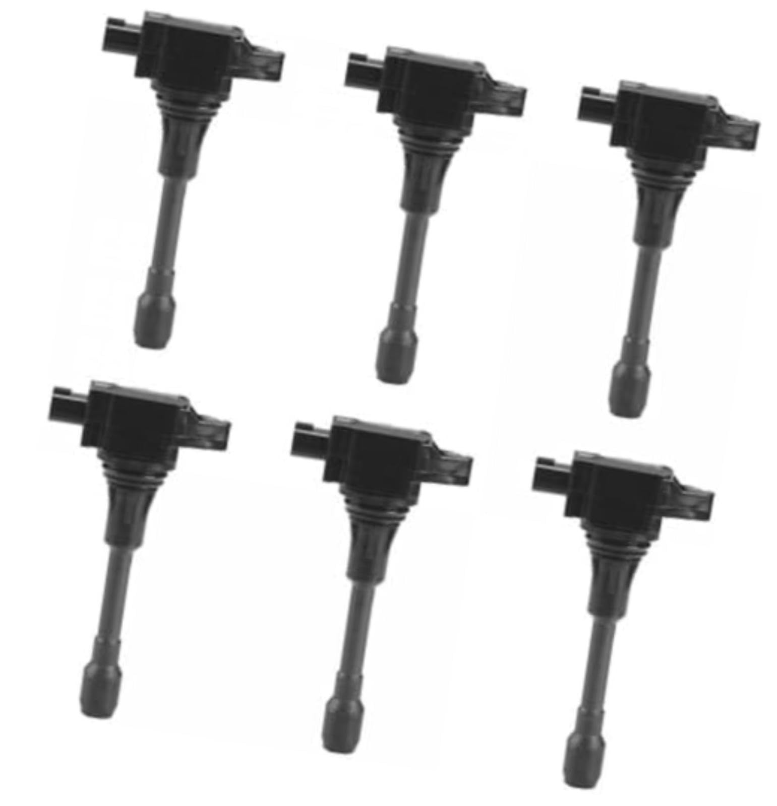 Zestaw 6 cewek zapłonowych do modeli Altima, Maxima, dla Murano, Q50, Q70, G37, Ex35, G25 – 22448JA10A, 22448JA10C – akcesoria Cewka zapłonowa samochodu Cewka zapłonowa samochodu