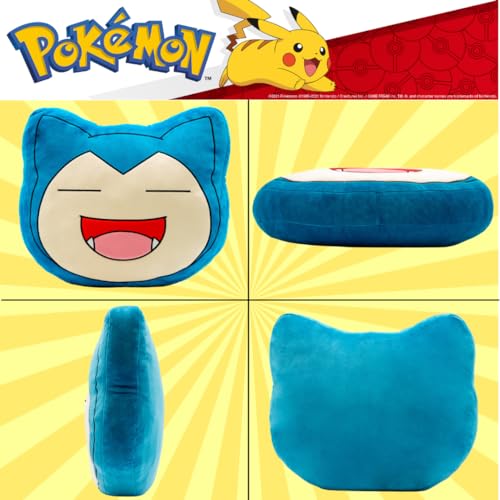 Image of Pokemon Snorlax Decorative Plush Pillow - Anime Bedding Accent for Kids - Super Soft, One Size - (Officially Licensed Product) by Franco