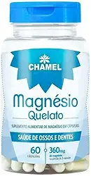 Magnésio Quelato em cápsulas - 60 cápsulas de 400mg, Chamel