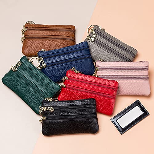 Imeetu Women'S Coin Purse, Genuine Leather Zipper Change Purse thumb #8