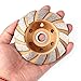 HRLORKC 4 Inch Concrete Turbo Diamond Grinding Cup Wheel 12 Segs Heavy Duty Angle Grinder Wheels for Angle Grinder