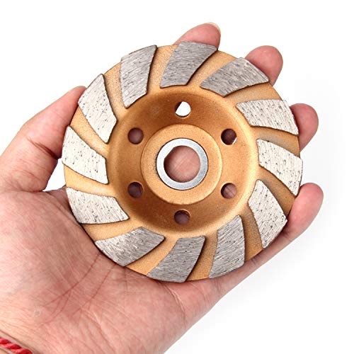 4 Inch Concrete Turbo Diamond Grinding Cup Wheel 12 Segs Heavy Duty Angle Grinder Wheels for Angle Grinder