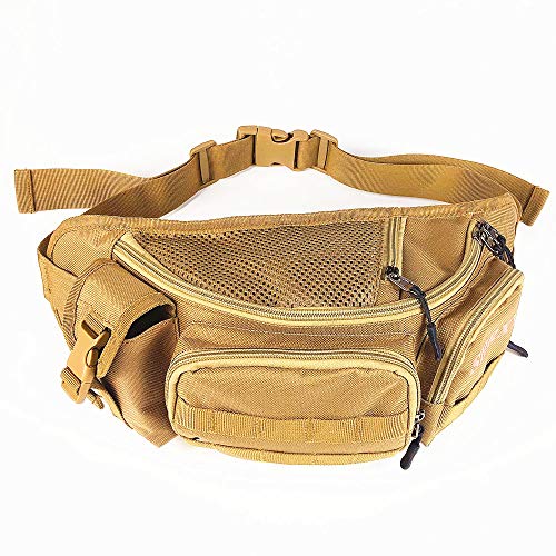 Super detesir Fishing Bag Portable Outdoor Fishing Tackle Bags Multiple Waist Bag Fanny Pack Metal Detecting Bag