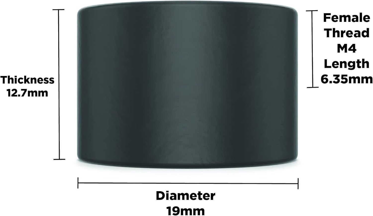 アイソレートイット!:ソルボセイン メス振動スタッドバンパーマウント - M4-12.7mm (高さ) - 19mm (直径) 70