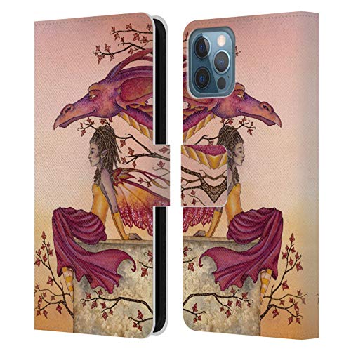 Funda tipo libro iPhone 12 con diseño de hadas para el día a día