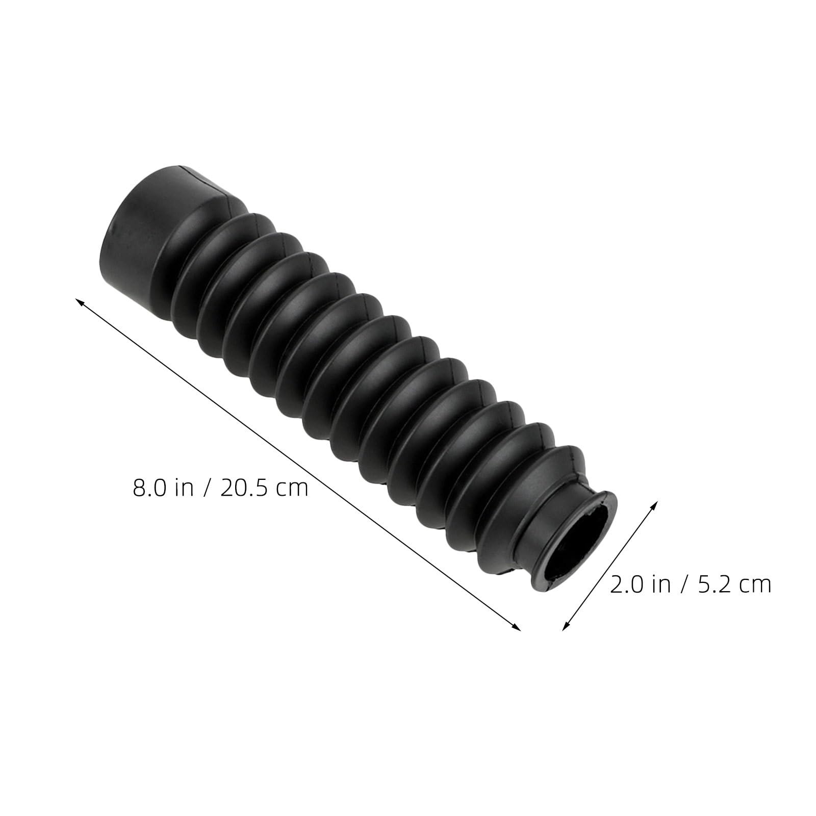 Copriforcella Anteriore Moto 4 Pezzi in Gomma Nero | Protezione Ammortizzatore, per Superfici Sconnesse e Dirt Bike, Resistenza All'usura, Installazione Semplice