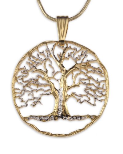 The Difference World Coin Jewelry Tree of Life Pendant & Necklace