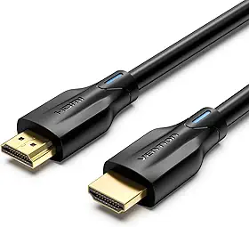 Cabo HDMI 2.1 Gamer 8K Macho 1m 1 Metro 8K 60Hz 4K 120Hz 2K 144Hz Blindado E-ARC HDR VRR 3D para PC TV Monitor Ultra Rápido