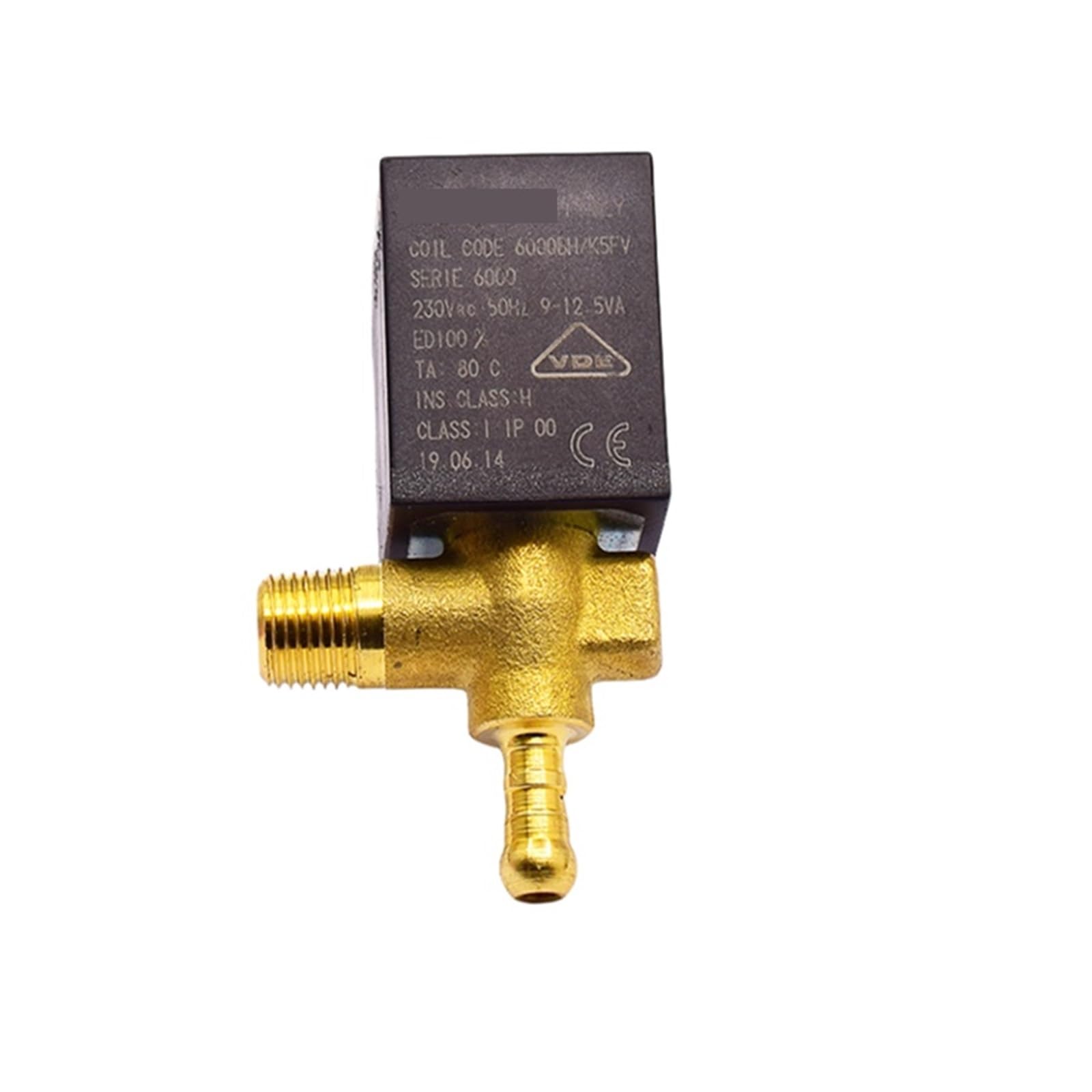 Aarterzza One Color Ac220v 230V Brass Steam Air Water Flow Valve Normally Closed N/C Coffee Maker Machine Solenoid Valve