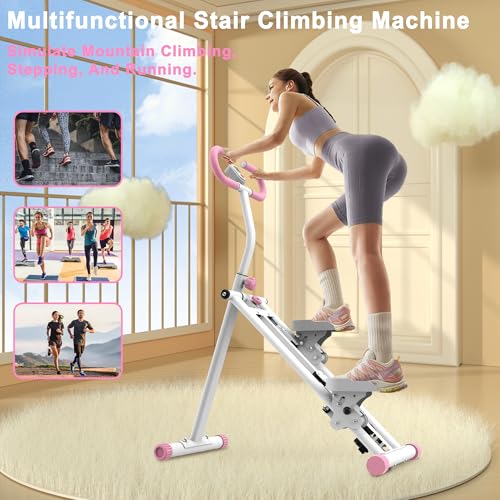 Image of Stair Stepper for Home-Upgrade Vertical Climber Workout Machine for Full-Body Exercise Climber Fitness Equipment with Stable Frame Adjustable Handlebar