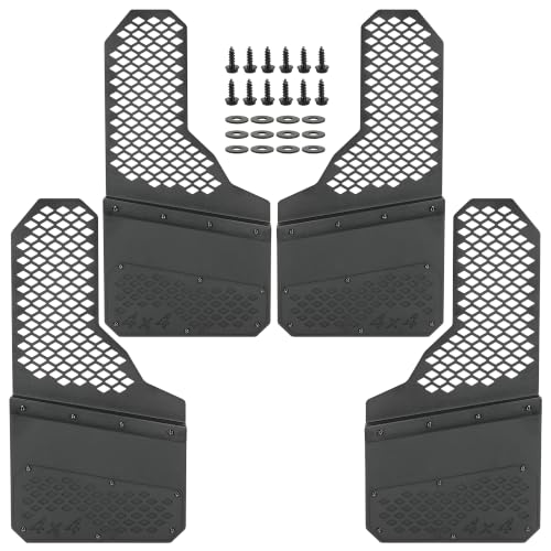 Image of Heavy Duty Mud Flaps, All-Weather Splash Guards, Built for Tough Protection, Universal Fit for Trucks SUVs & Vans, Off-Road & Daily Driving, 4PCS Front & Rear (OEM Black Style)