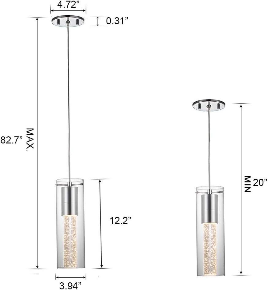 Uр Tо 40% оƒƒ JINZO 1-Light Bubble Pendant Lighting Fixture LED Pendant Lighting with Premium Bubble Glass Polished Chrome Finished. 🔥 Cаѕhbасk uр tо 70% JINZO 1-Light Bubble Pendant Lighting Fixture LED Pendant Lighting with Premium Bubble Glass Polished Chrome Finished.