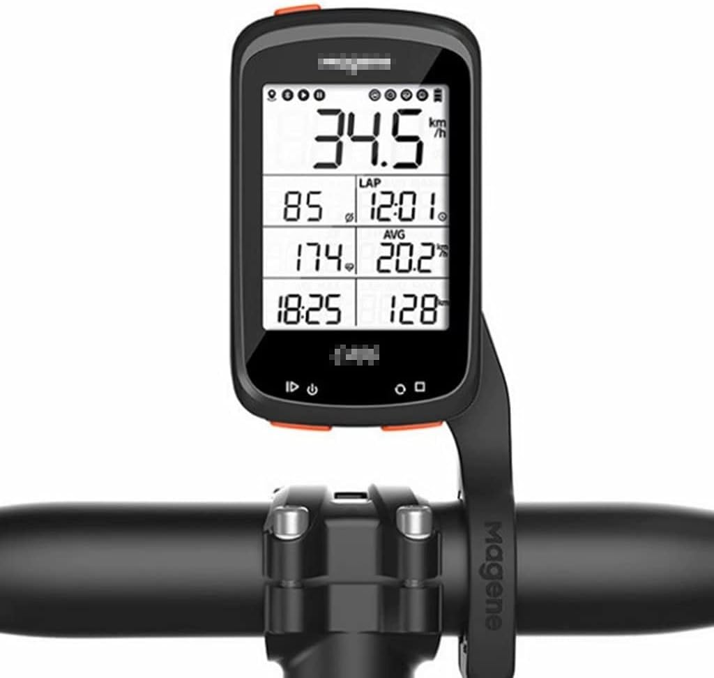 WDX- Rowerowy licznik kilometrów, zewnętrzny wielofunkcyjny rowerowy miernik kodu GPS, IPX6 Wodoodporny 2,5 cala Rowerowy licznik kilometrów Pomiar prędkości (Color : Nero)