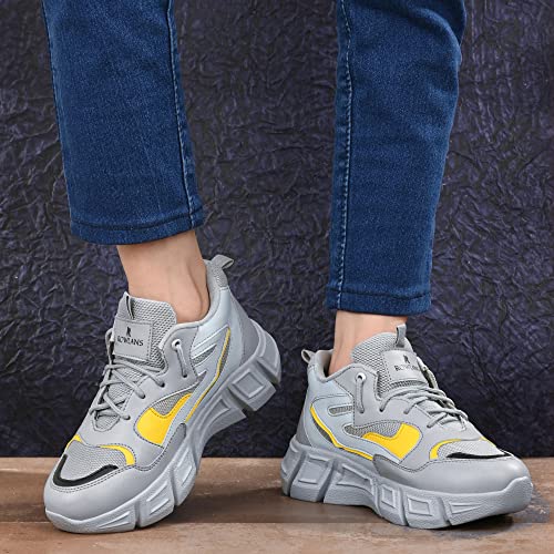 Image of ROWLANS Women's Synthetic Leather Stylish /Comfortable /Running /Gym Lace-Ups Sports Shoes