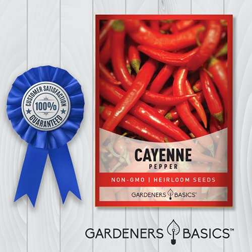Gardeners Basics, Cayenne Pepper Seeds for Planting Heirloom Non-GMO Cayenne Peppers Plant Seeds for Home Garden Vegetables Makes a Great Gift for Gardening - Image 7