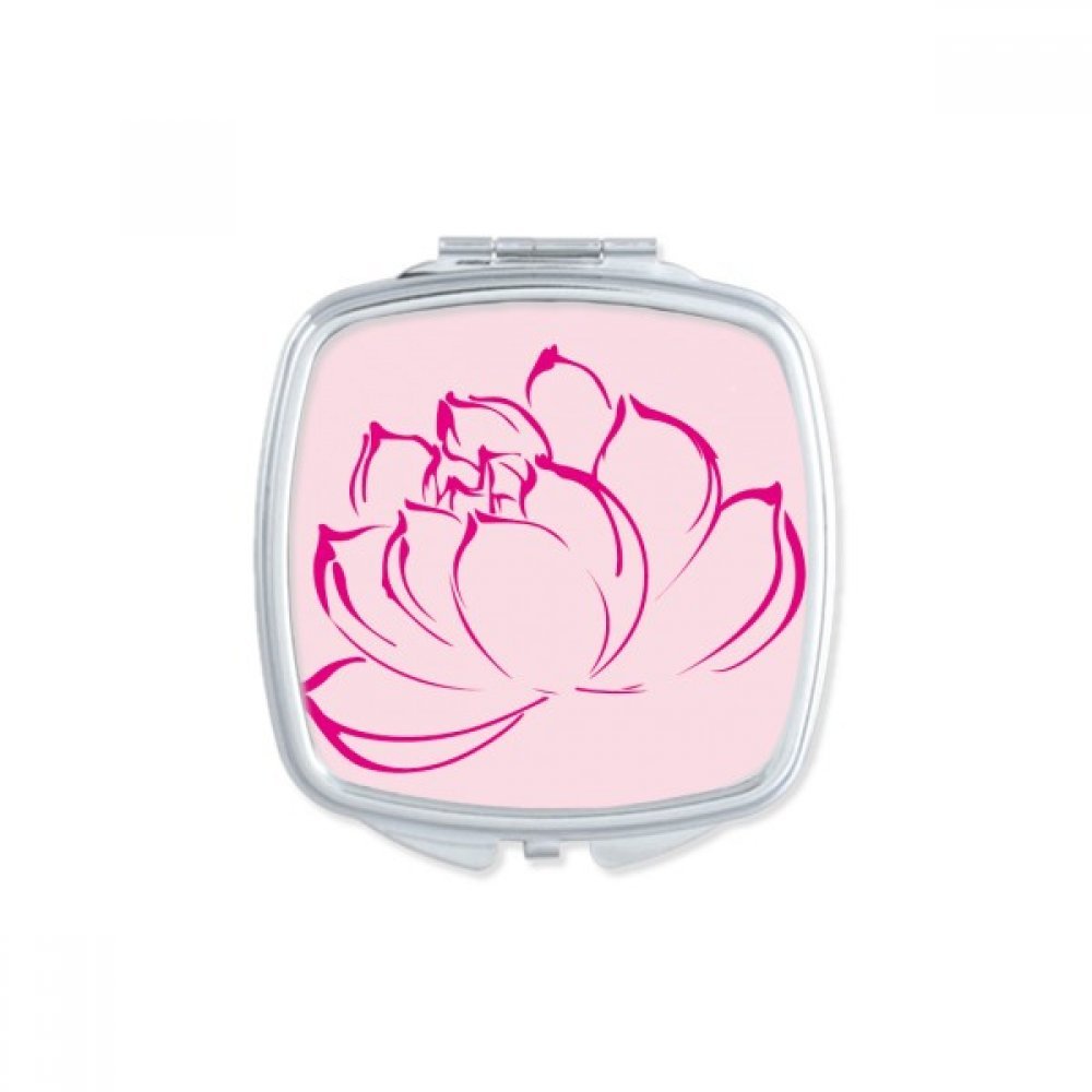 Miroir de maquillage compact lotus idéal pour vos retouches beauté quotidiennes lors de vos déplacements