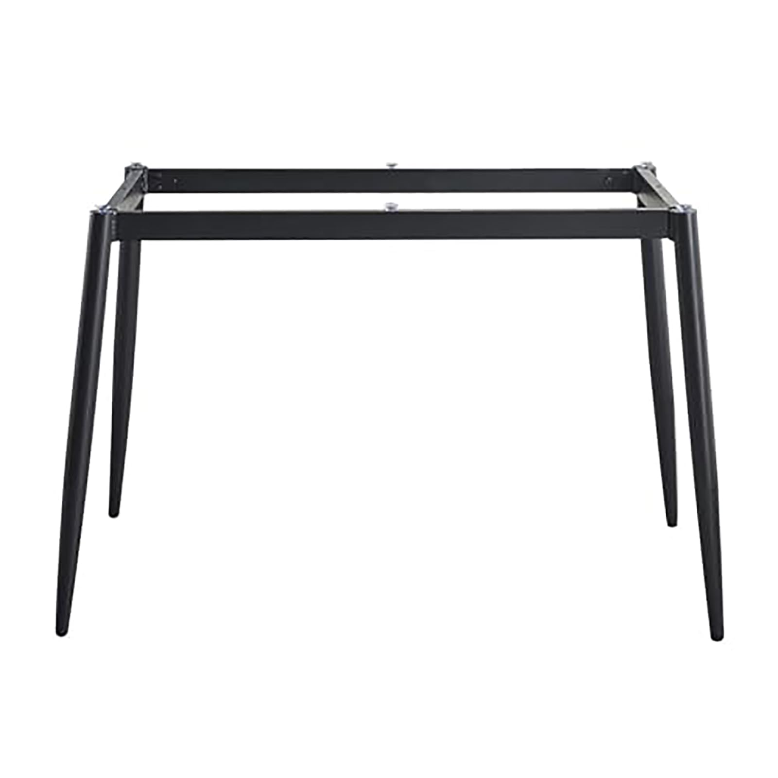 GAOXIAO Pies Acero Inoxidable Negro Mesa Mueble Ajustable Regulable Altura Patas de Mesa Escritorio, Patas Telescópicas Plegables, Abatibles de Hierro Robusto Portátil A 120x60cm