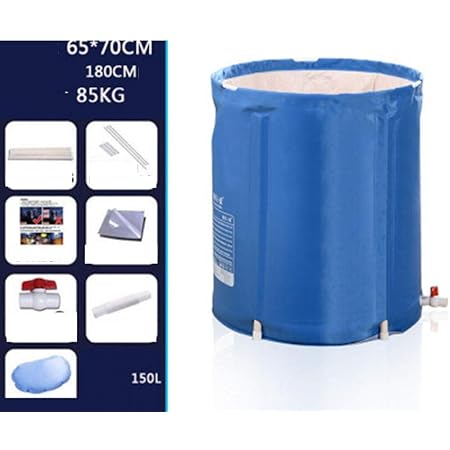 Amazon Co Jp Pugrwei 折り畳み 浴槽 ポータブルバスタブ 家庭用 浴槽 大人 バスタブ 子供 ファミリー バスルーム 簡易浴槽 たらい 浸漬式 浴槽 折りたたみ お風呂 スパ サウナ バス用品 キャンプ 水風呂 プール 持ち運び便利 シャワールームに バケツ 65 70cm ブルー