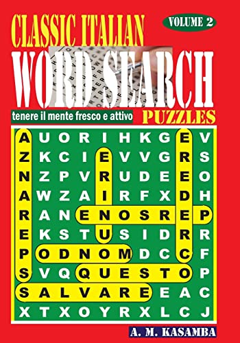 CLASSIC ITALIAN Word Search Puzzles. Vol. 2 (Italian Edition)