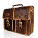 Produktbild Corno d´Oro Premium Laptoptasche Leder für 15.6 Zoll Laptop I Handgefertigte Umhängetasche Herren Groß Echt Leder I Business Aktentasche Damen für Notebook Tasche Braun