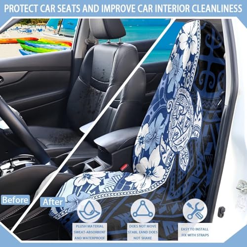 Image of Compass Forest Car Seat Towel Cover Front Car Seat Covers Universal Front Seat Cover Waterproof Soft Auto Seat Covers Anti-Slip Universal Fit for Auto Truck Van SUV