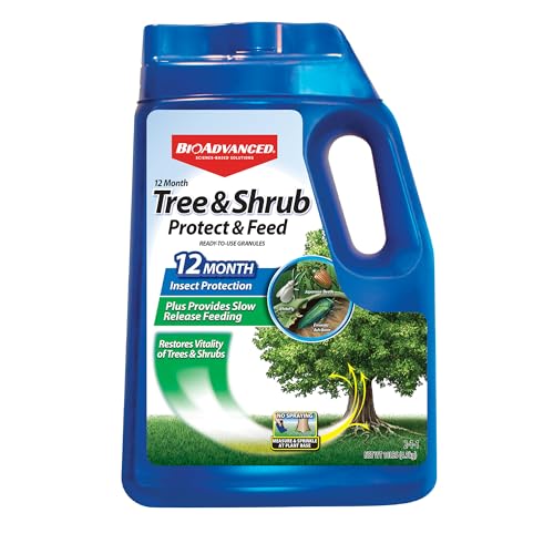 BioAdvanced 12 Month Tree and Shrub Protect and Feed, Granules, 10 lb, Insect Killer, Tree Fertilizer & Plant Food